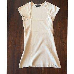 BCBG MaxAzria Cream Short Sleeve Top